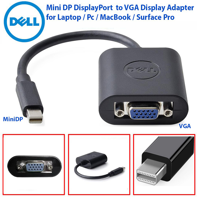 Cáp Mini Displayport /Thunderbolt sang VGA chính hãng DELL