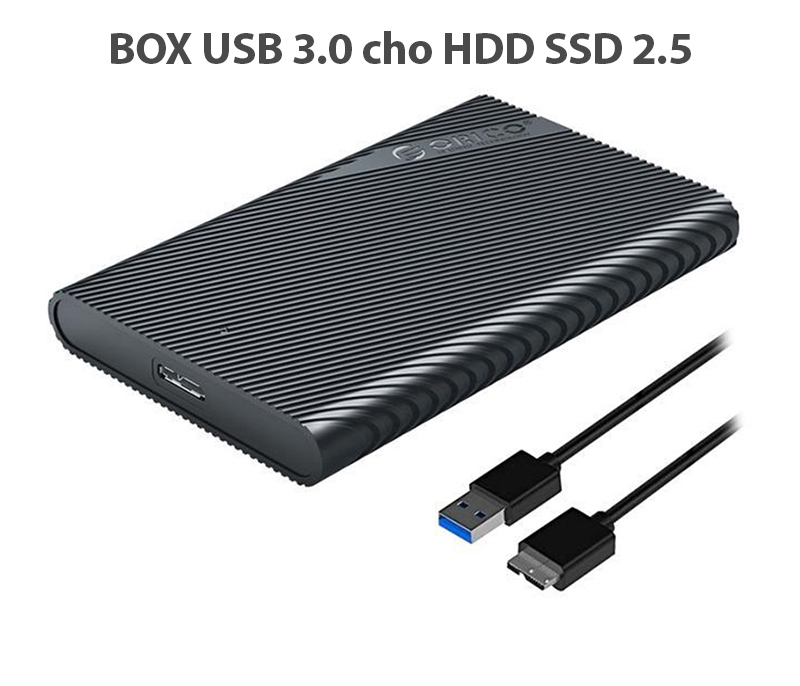 Box HDD SSD 2.5 sang USB 3.0 Orico 2521U3 biến ổ cứng SSD thành ổ di động