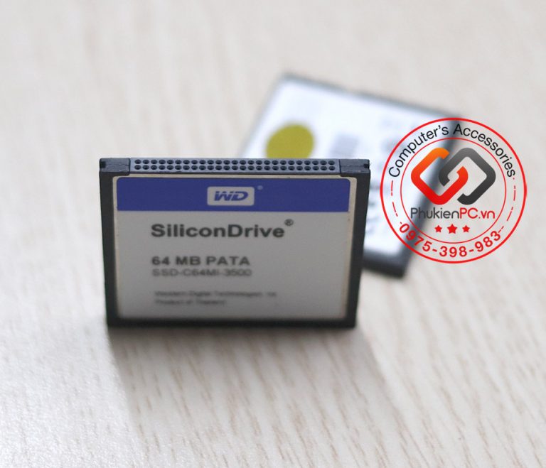 thumbnail image 2 of 5PCS WD SiliconDrive II 4GB PATA CF Cards – SSD-C04GI-4500 – Used 2 of 4