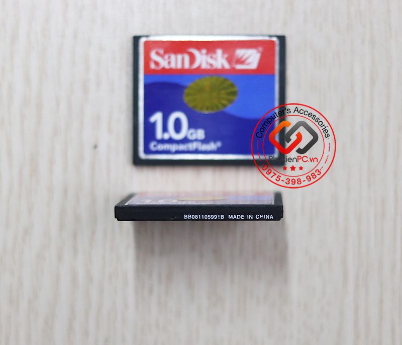Địa chỉ bán thẻ nhớ CF SanDisk 1GB tại Hà Nội