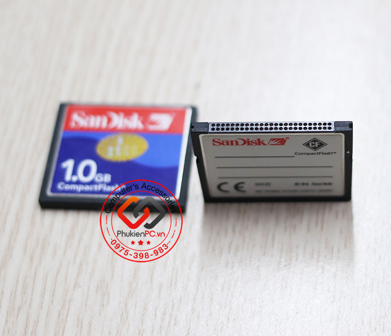 Địa chỉ bán thẻ nhớ CF SanDisk 1GB tại Hà Nội