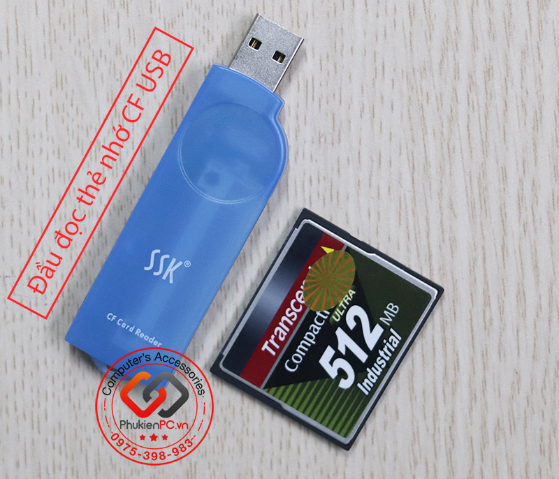Thẻ nhớ CF Card Industrial công nghiệp Transcend 128MB 256MB 512MB 1GB 2GB