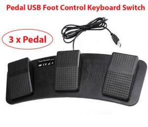 USB Foot Switch loại combo 3 bàn đạp chụp ảnh cho máy siêu âm nội soi y tế