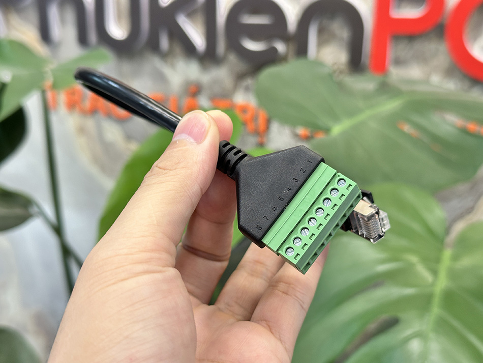 Nơi bán đầu nối RJ45 LAN 8P8C terminal bắt vít-sử dụng cho thiết bị công nghiệp COM RS422 RS485