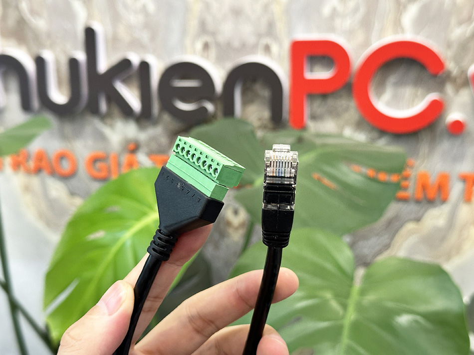 Nơi bán đầu nối RJ45 LAN 8P8C terminal bắt vít-sử dụng cho thiết bị công nghiệp COM RS422 RS485