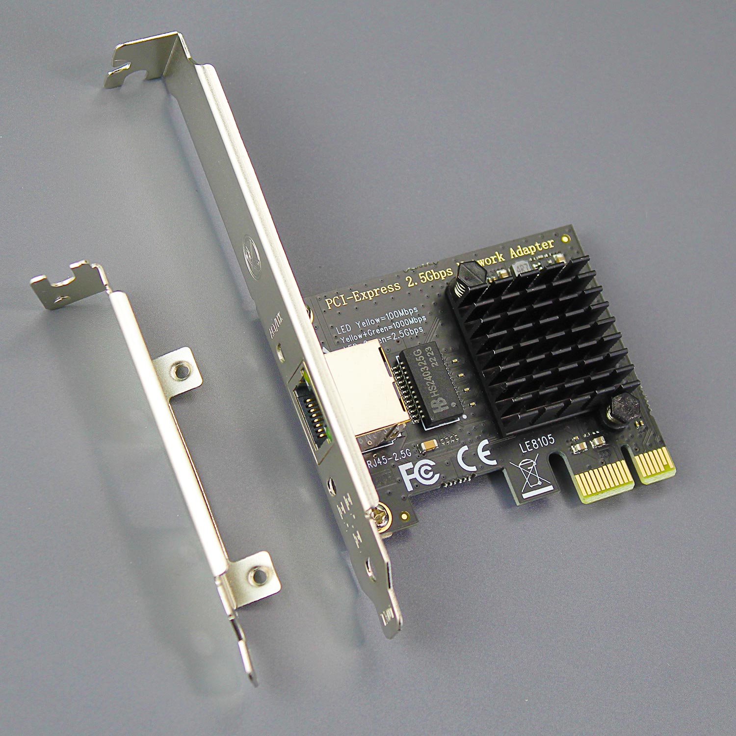 Card mạng PCIe 1x to LAN Ethernet 2.5 GBe cho PC, Server máy chủ, workstation