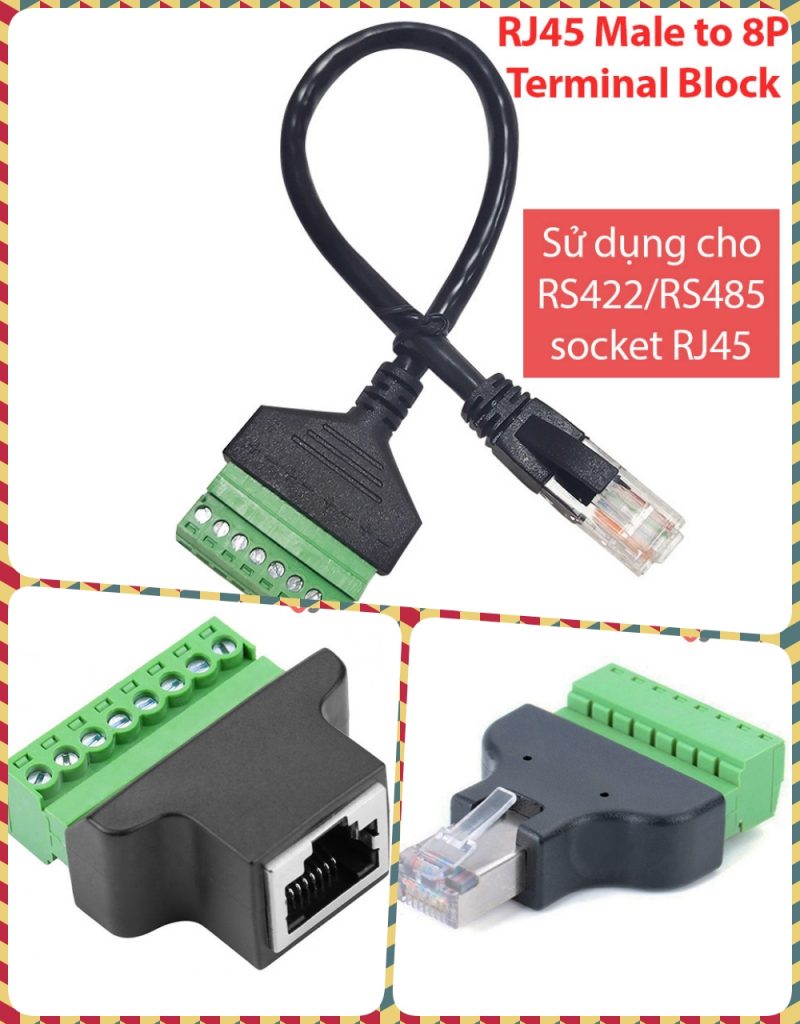 Nơi bán đầu nối RJ45 LAN 8P8C terminal bắt vít-sử dụng cho thiết bị ...