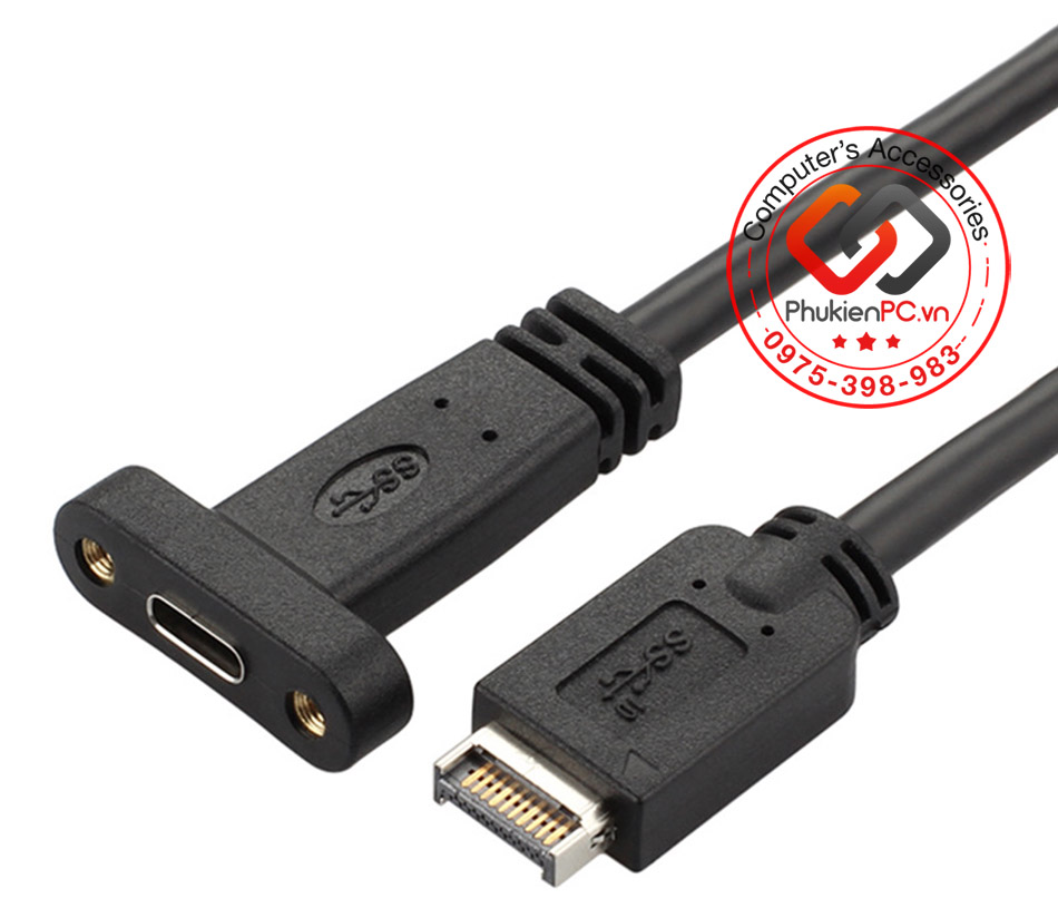 Cáp chuyển đổi USB 3.2, USB 3.1 Header cắm main ra USB Type C