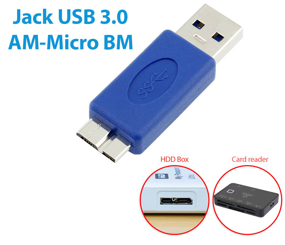Đầu USB 3.0 AM-Micro BM