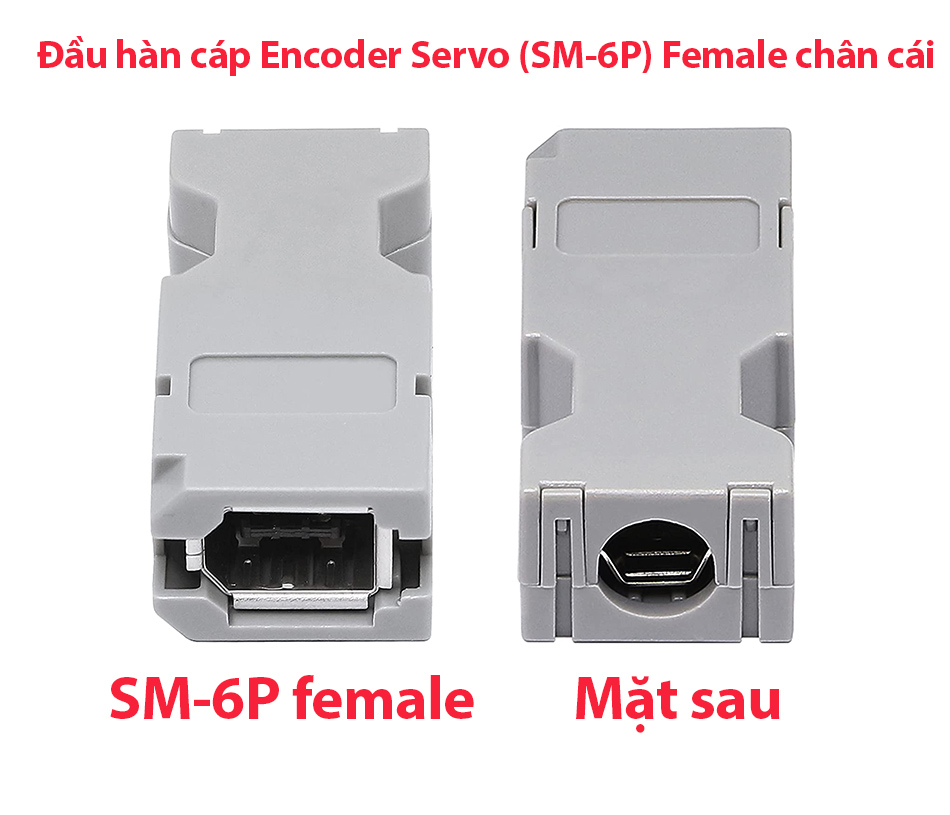 Đầu hàn cáp SCSI SM-6P female chân cái Servo, encoder