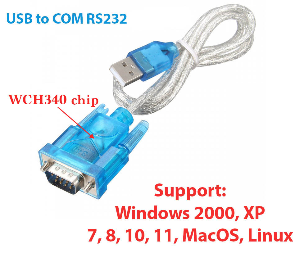 Cáp USB to COM RS232 giá rẻ