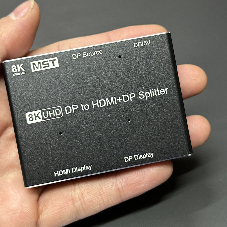 Bộ chia Displayport ra Displayport + HDMI 8K 30hz 4K 120hz hỗ trợ MST hiển thị đa màn hình