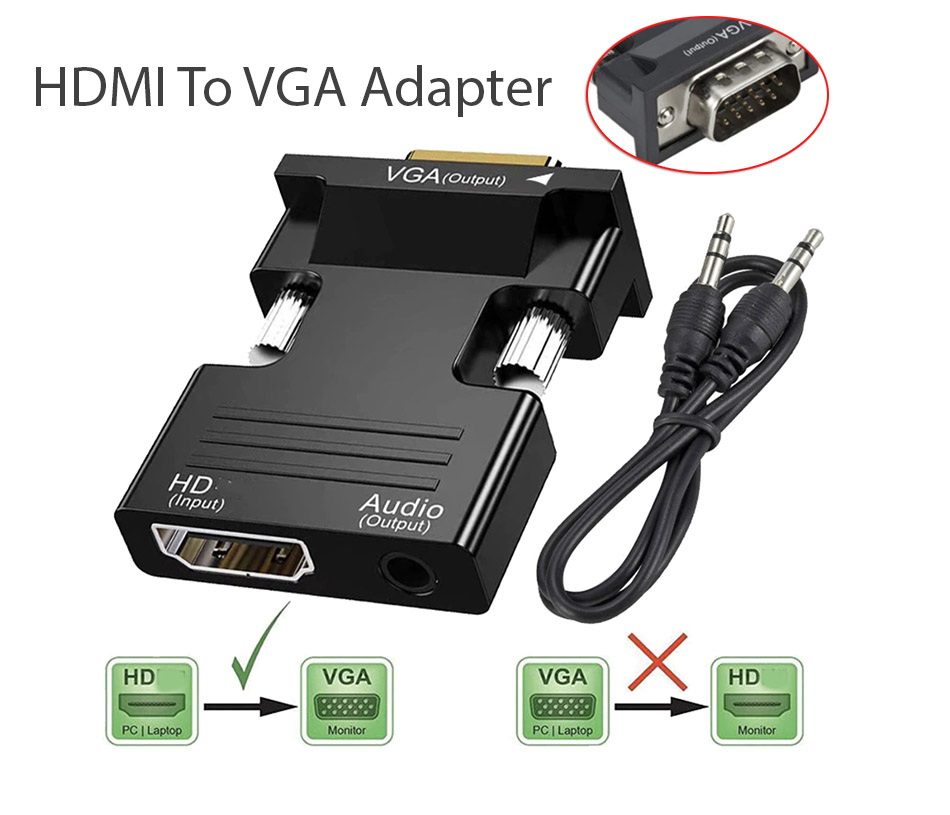 Adapter HDMI sang VGA nhỏ gọn
