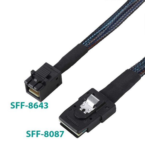 Adaptateur PCBA PCI-Express Mini SAS Vers SAS HD - Convertisseur SFF-8087 Vers SFF-8643 PCIE 4.0