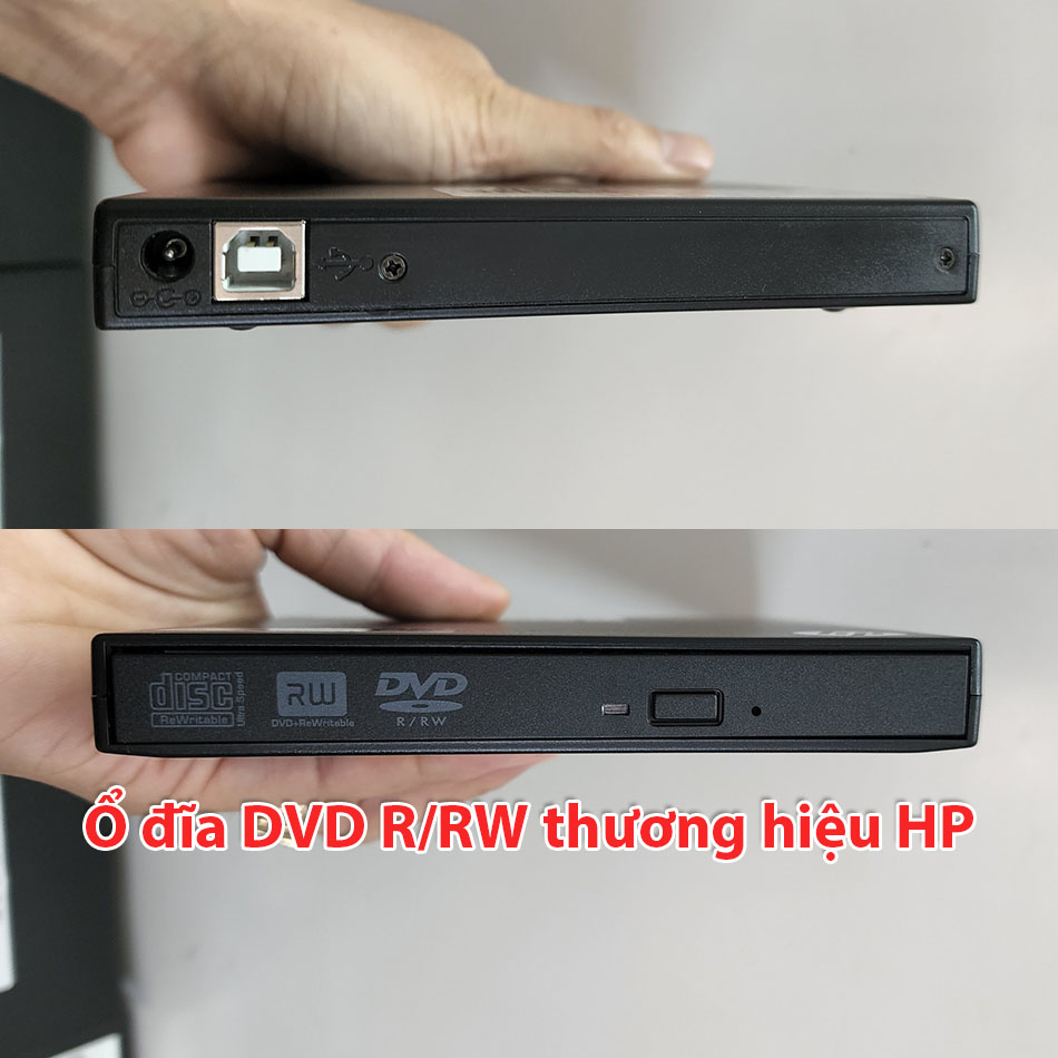Ổ đĩa quang CD/DVD-RW cắm ngoài USB thương hiệu HP