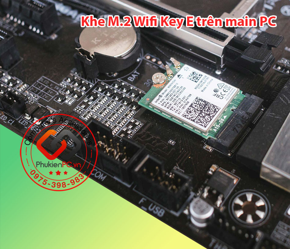 Card mạng Wifi Intel Dual Band Wireless 7260NGW 2.4G 5G 867Mbps Bluetooth 4.0