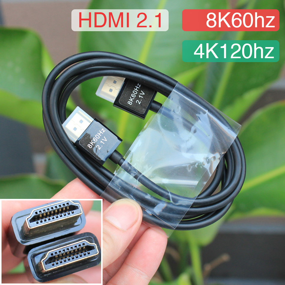 Cáp HDMI 2.1 dài 1 mét hỗ trợ 8K 60hz, 4K 120hz