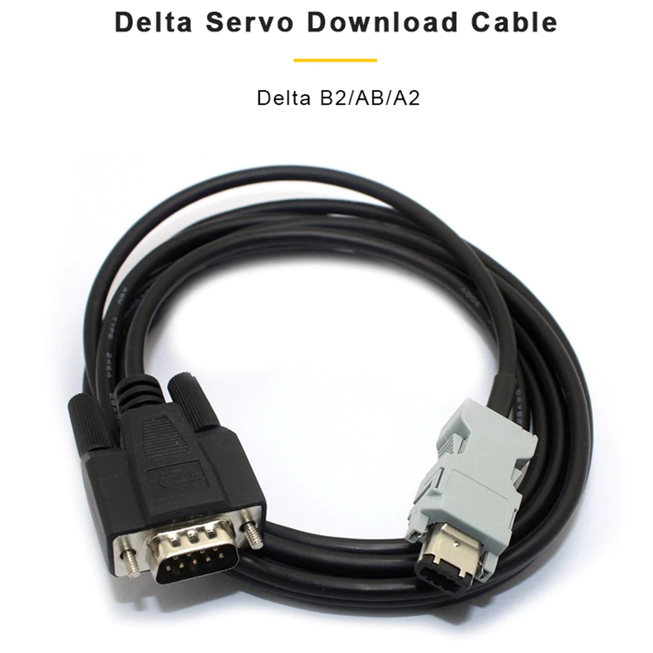 Cáp điều khiển Delta Servo Download Cable ASDA B2/AB/A2 DB9 Male to CN3 1394 Male