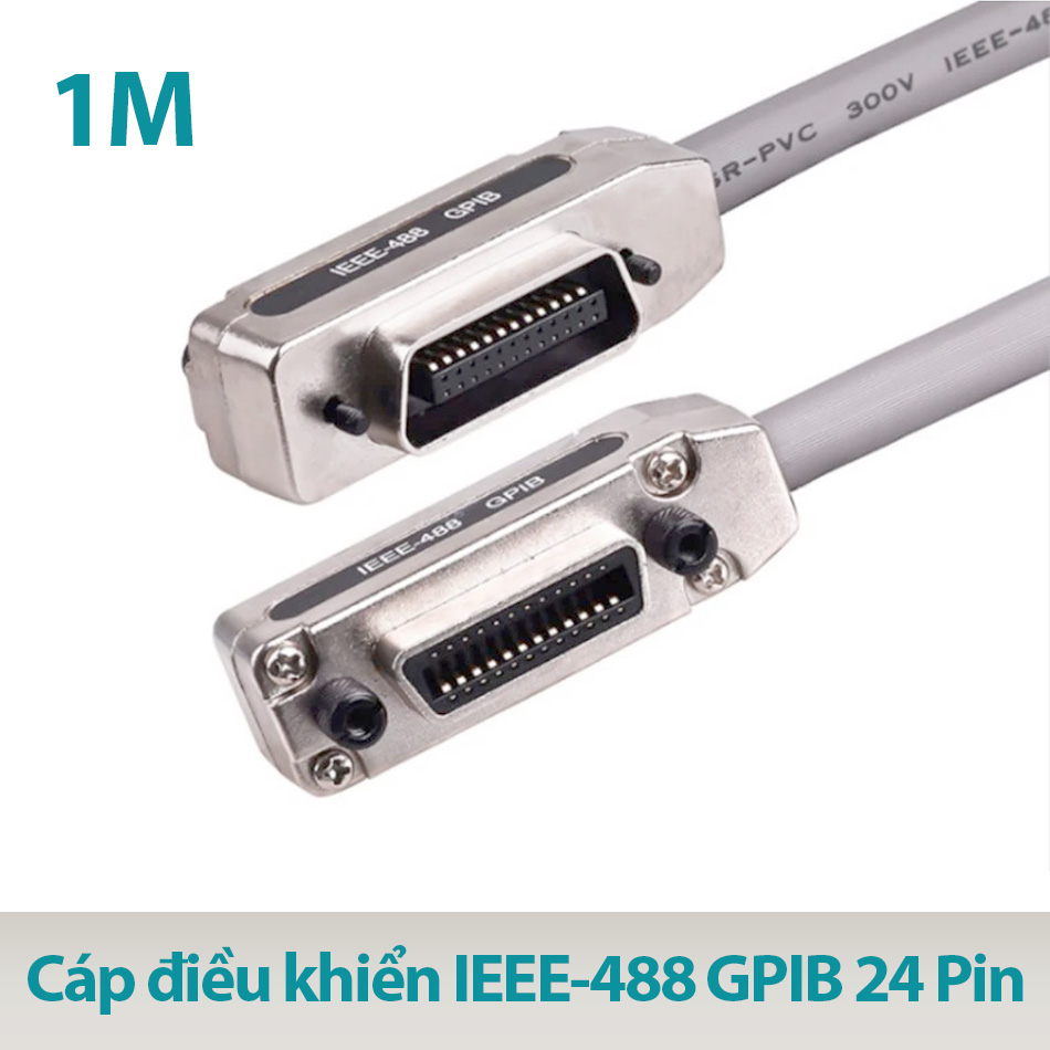 Dây cáp dữ liệu điều khiển IEEE-488 GPIB 24pin dài 1M