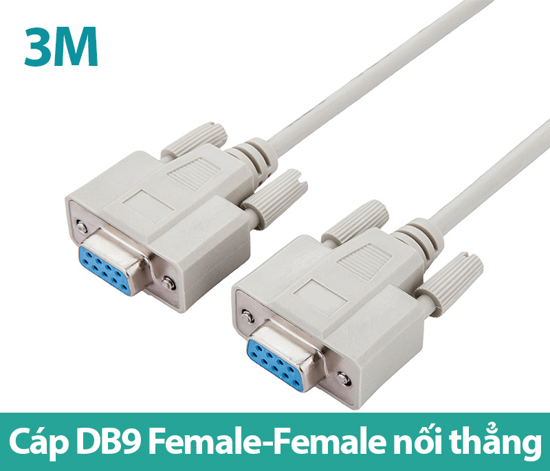 Cáp COM DB9 RS232 (9F-9F) nối thẳng cái-cái 3M