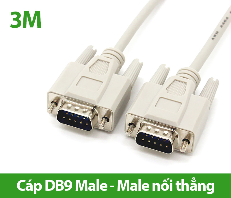 Cáp COM DB9 RS232 nối thẳng đực-đực 3M
