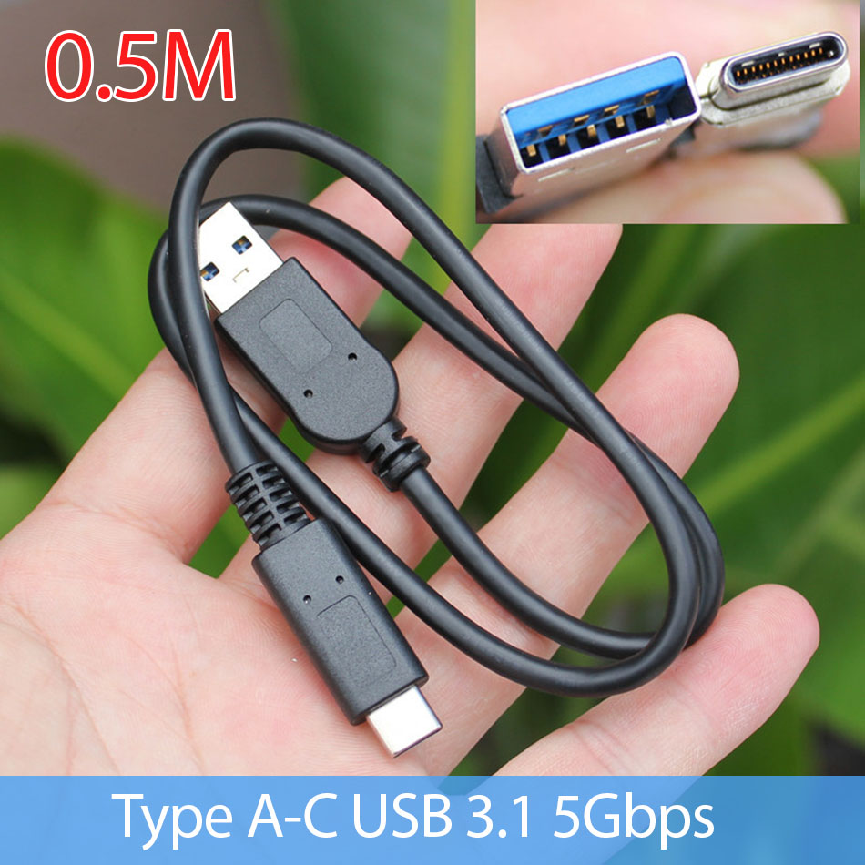 Cáp USB 3.1 Type A to Type C dài 0.5M
