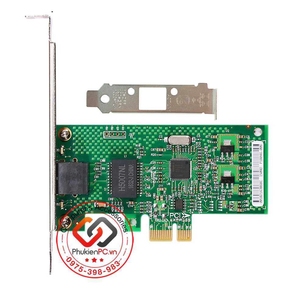 Card mạng PCI-e to 1 Port LAN Gigabit Ethernet chip Intel cho Server, PC