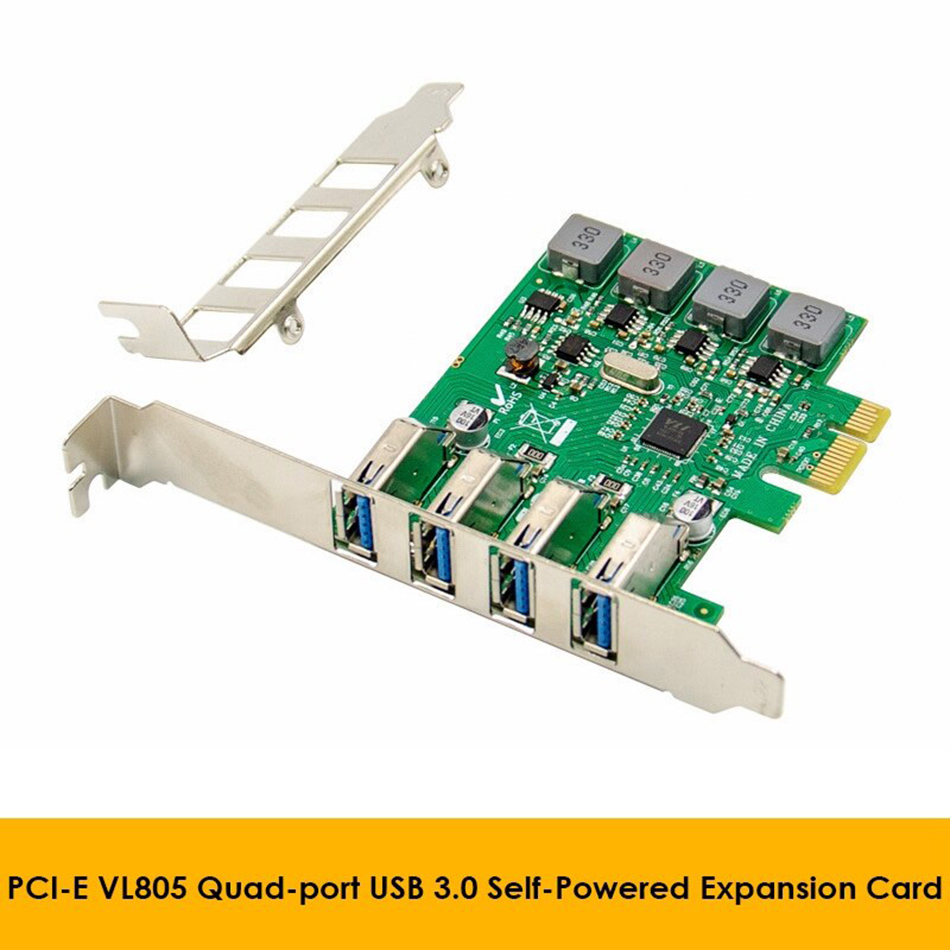 Card PCI-E to 4 USB 3.0 cho Mini PC, SFF không cần nguồn phụ