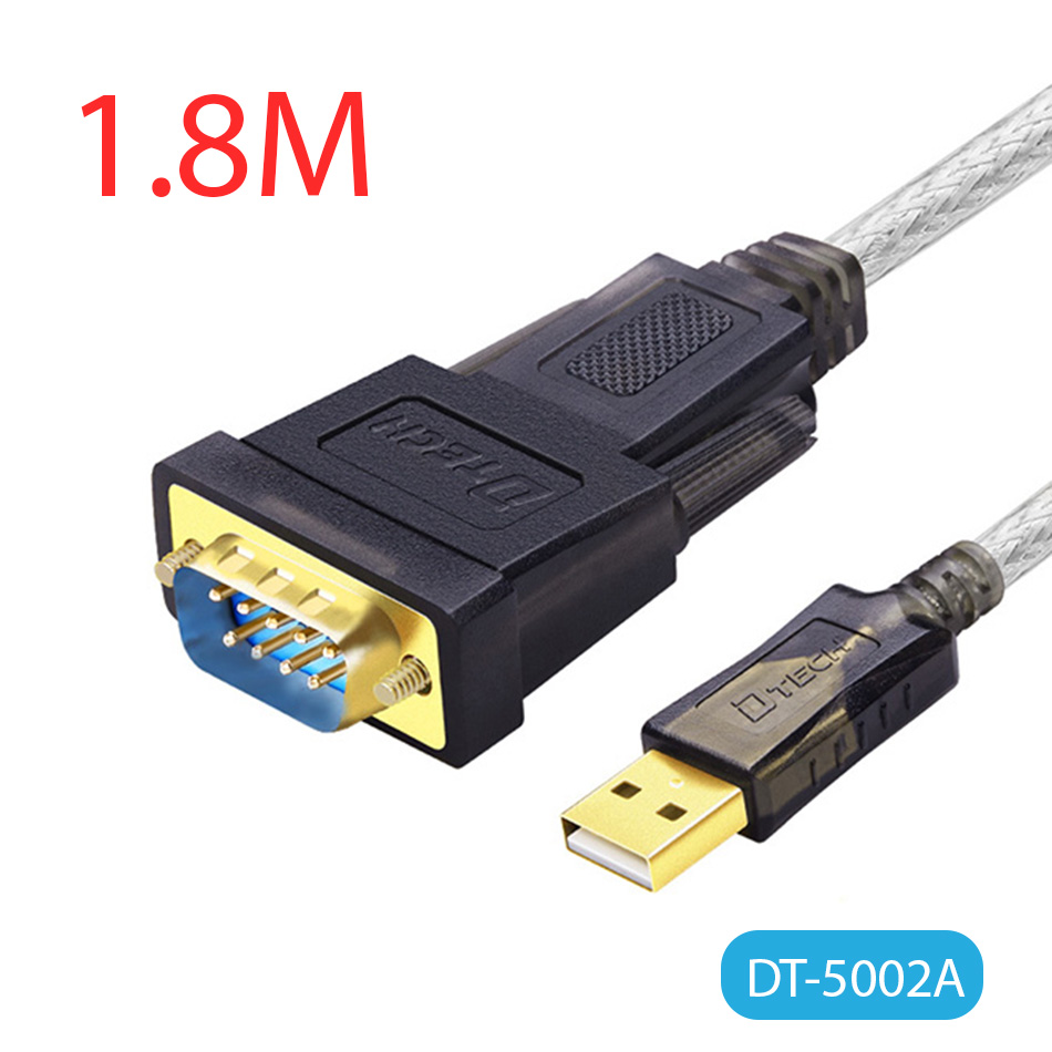 Cáp USB sang COM RS232 Dtech DT-5002A dài 1.8M