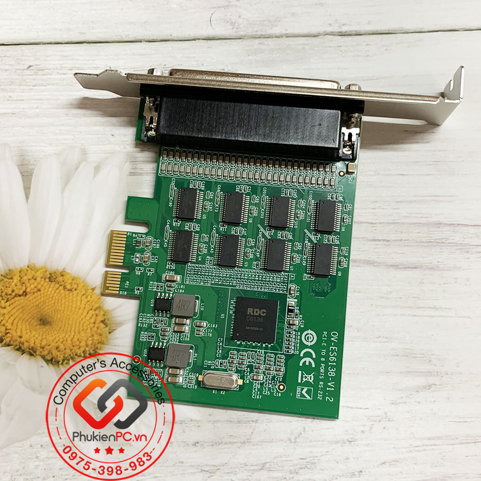 Card chuyển đổi PCI-E to 8 RS232 dùng cho công nghiệp thương hiệu SYBA