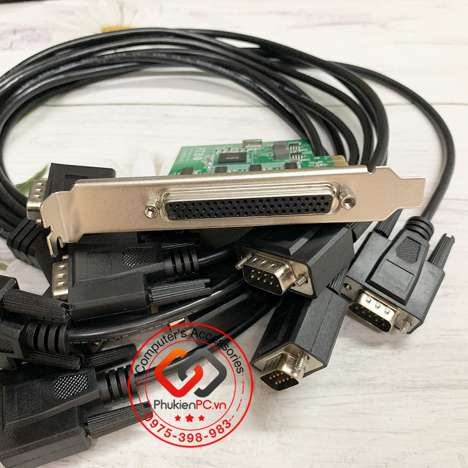 Card chuyển đổi PCI-E to 8 RS232 dùng cho công nghiệp thương hiệu SYBA
