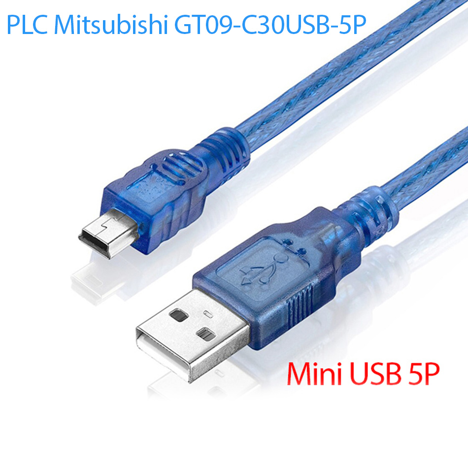 Dây cáp lập trình PLC Mitsubishi GT09-C30USB-5P dài 3M chống nhiễu