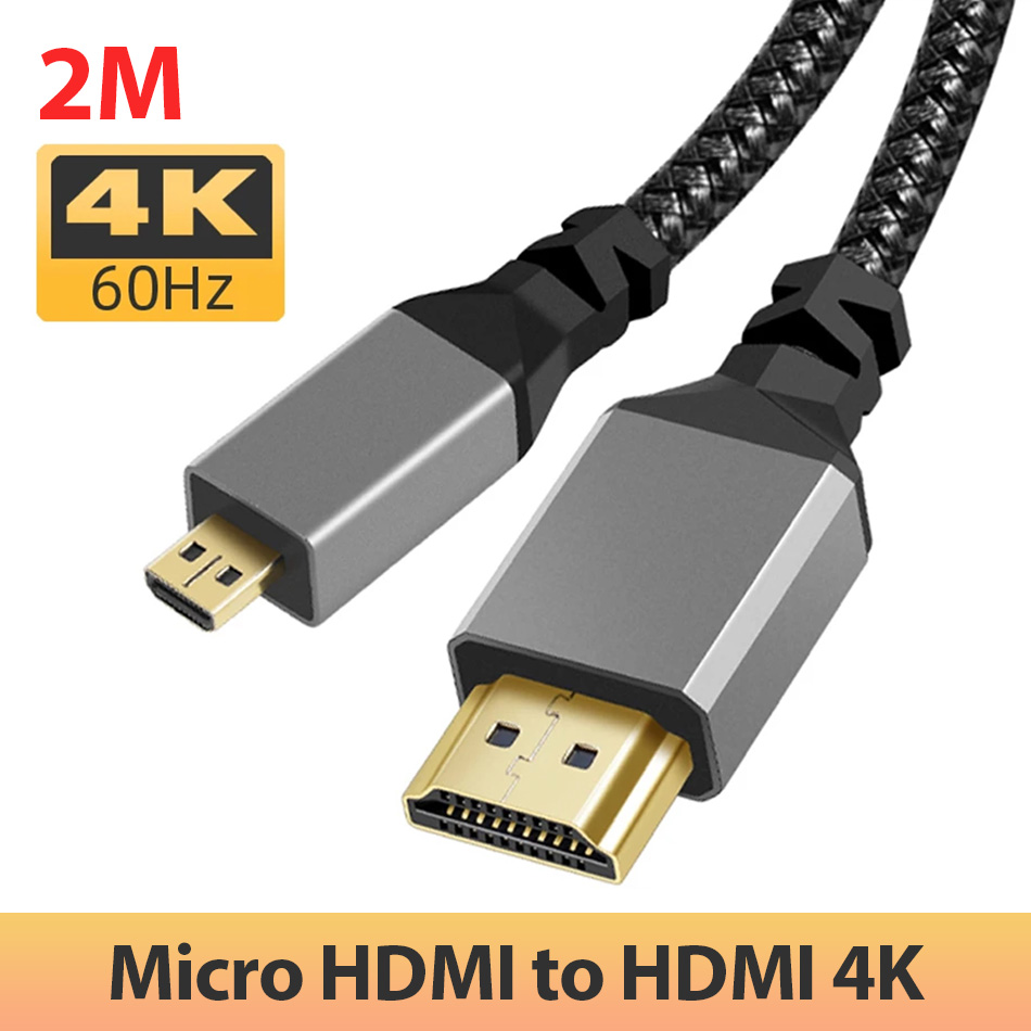 Cáp Micro HDMI to HDMI 4K dài 2M