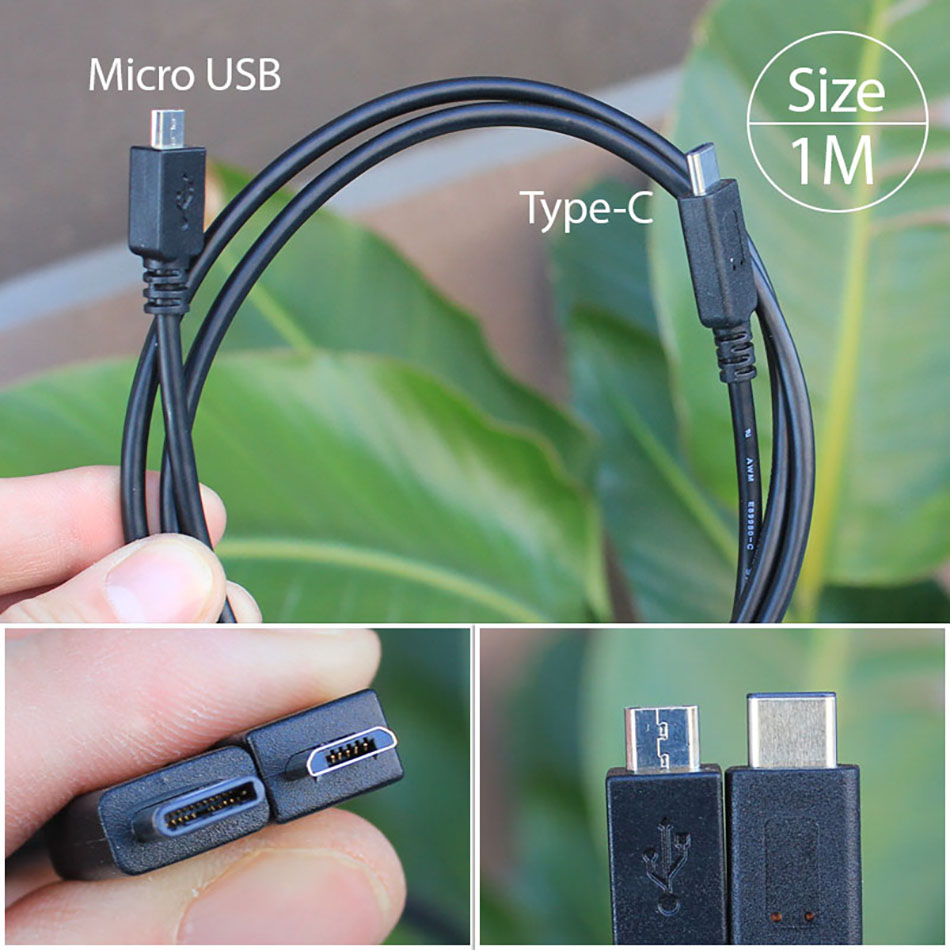 Cáp USB Type C sang Micro USB 1M chất lượng cao