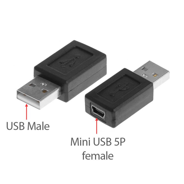 Đầu chuyển đổi USB Male to Mini USB female