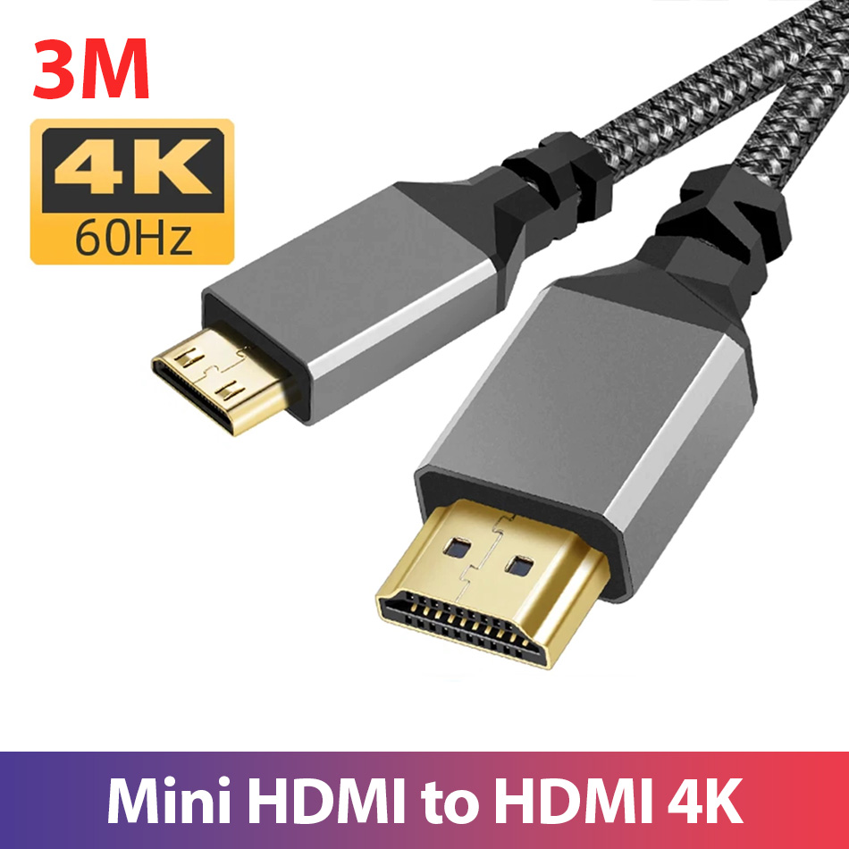 Cáp chuyển đổi Mini HDMI to HDMI 4K60hz dài 3M