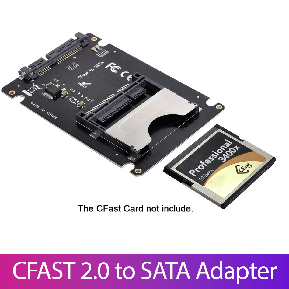 Adapter chuyển đổi CFast 2.0 sang SATA, sao lưu dữ liệu thẻ CFast vào máy tính