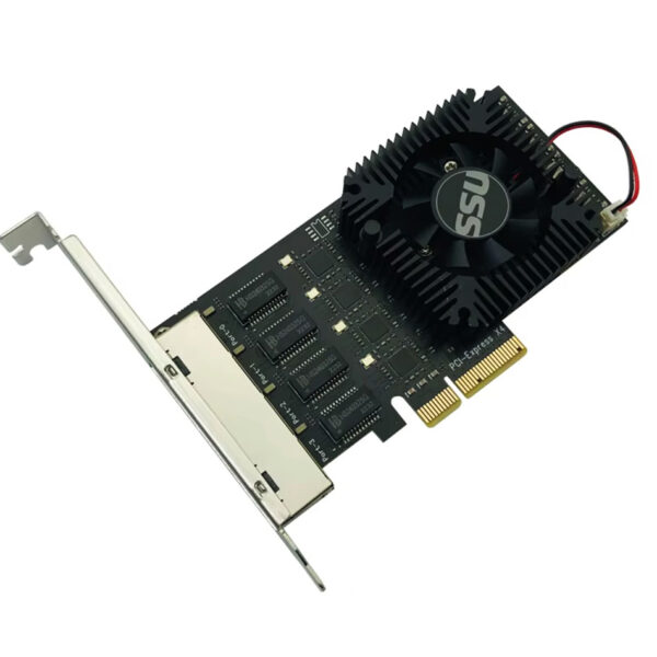 Card mạng PCIe 4x to 4 Port LAN Ethernet 2.5 GBe cho PC, server, máy ...