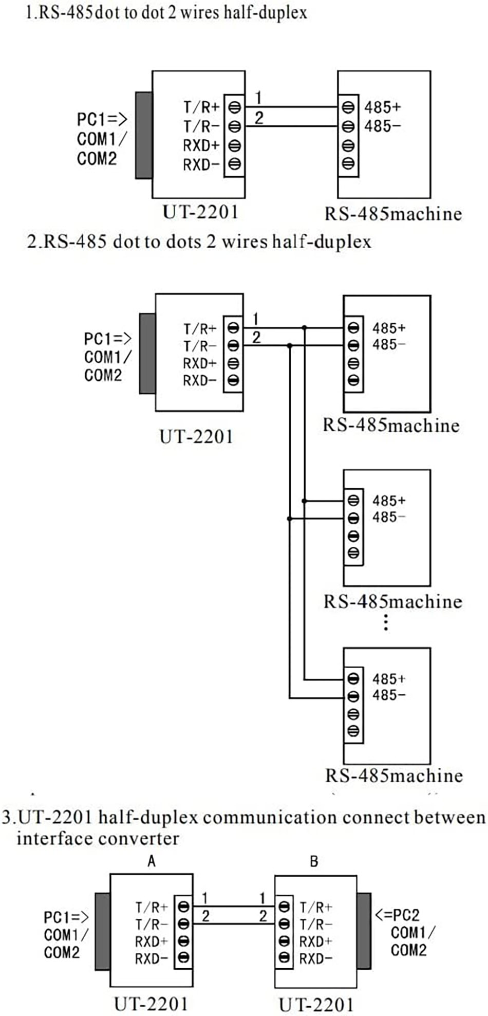 Bộ chuyển đổi RS232 to RS485 UTEK UT-2201