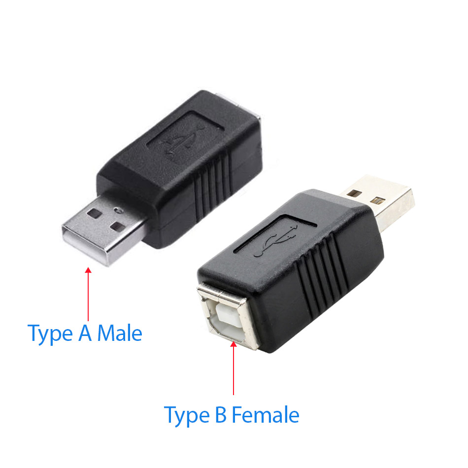 Đầu chuyển đổi USB 2.0 Type A Male to Type B Female