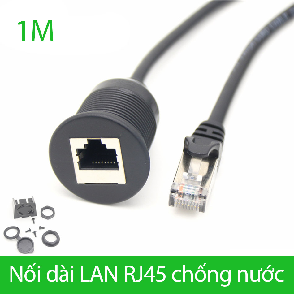 Cáp nối dài LAN Ethernet RJ45 chống nước dài 1M
