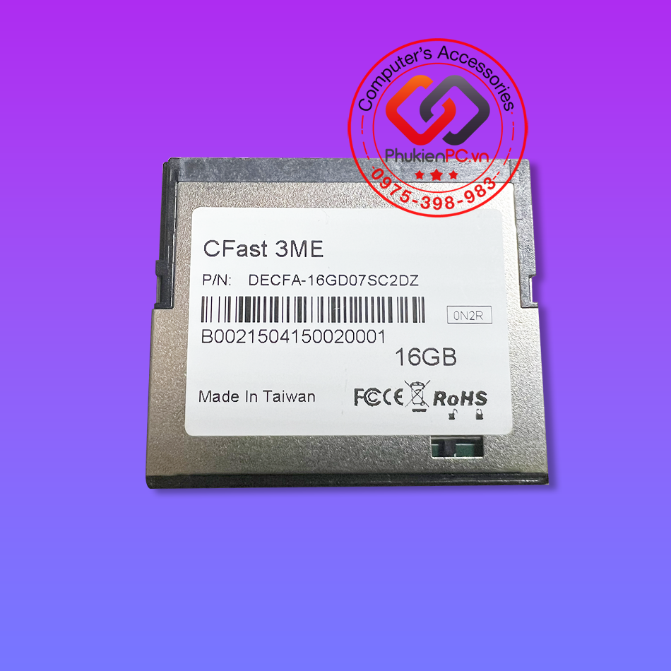 Thẻ nhớ CFAST CFast 3ME3 16GB cho máy công nghiệp