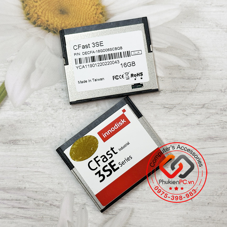Thẻ nhớ CFAST INNODISK 3SE 16GB cho máy công nghiệp, servo