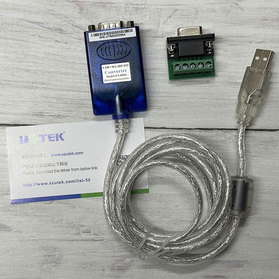 Dây cáp chuyển đổi USB sang RS422 RS485 thương hiệu UTEK UT-850N