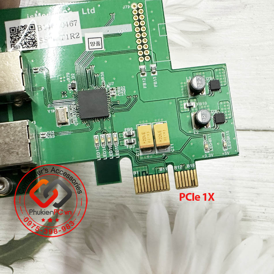 Card chuyển đổi PCI Ex to 2 USB 3.0 Chip Ti TUSB7340