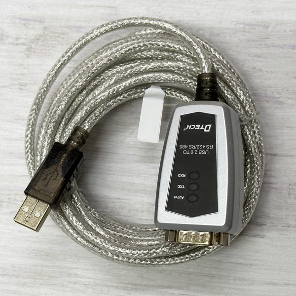 Cáp USB sang RS422 RS485 dài 5M có đèn LED, thương hiệu DTECH DT-5519