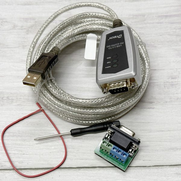Cáp USB sang RS422 RS485 dài 5M có đèn LED, thương hiệu DTECH DT-5519