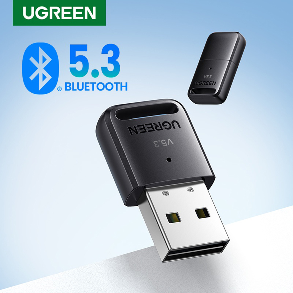 Thiết bị thu phát USB Dongle Bluetooth 5.3 UGREEN 90225 cho máy tính PC Laptop