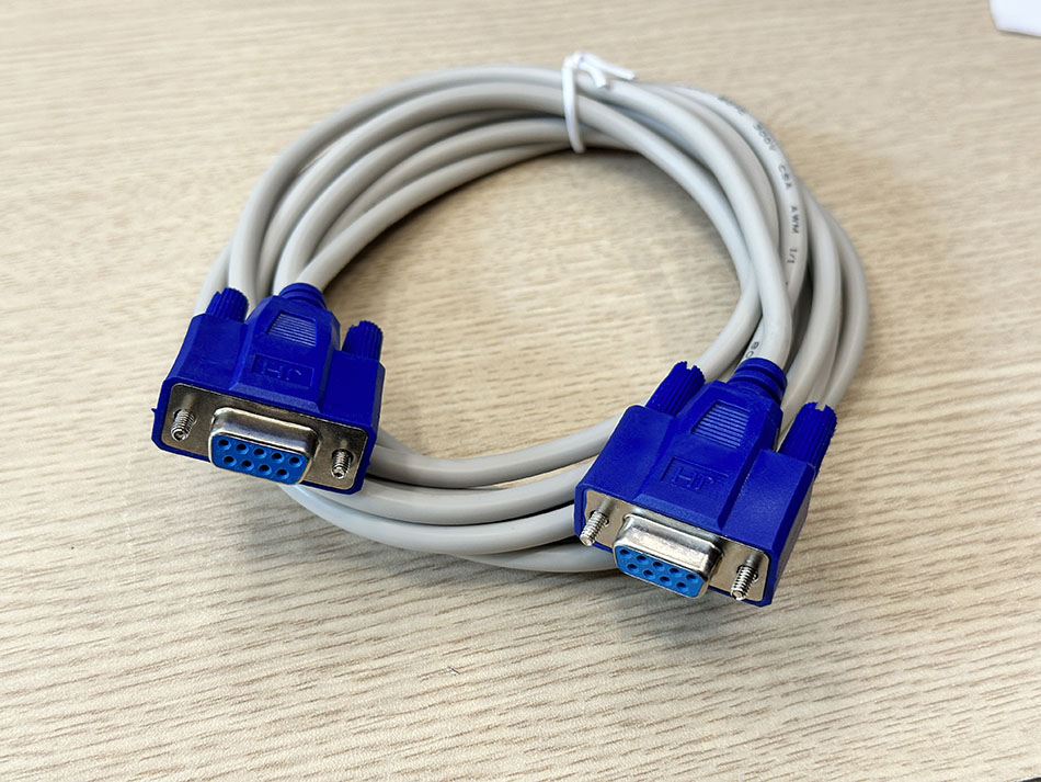 Cáp COM DB9 RS232C Cái-Cái nối chéo 2-3 (Null modem 2-3 Cross) dài 1.5M