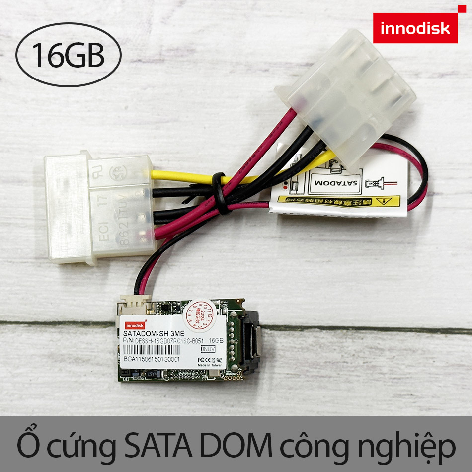Thẻ nhớ, ổ cứng SATADOM 16GB công nghiệp Innodisk 3ME